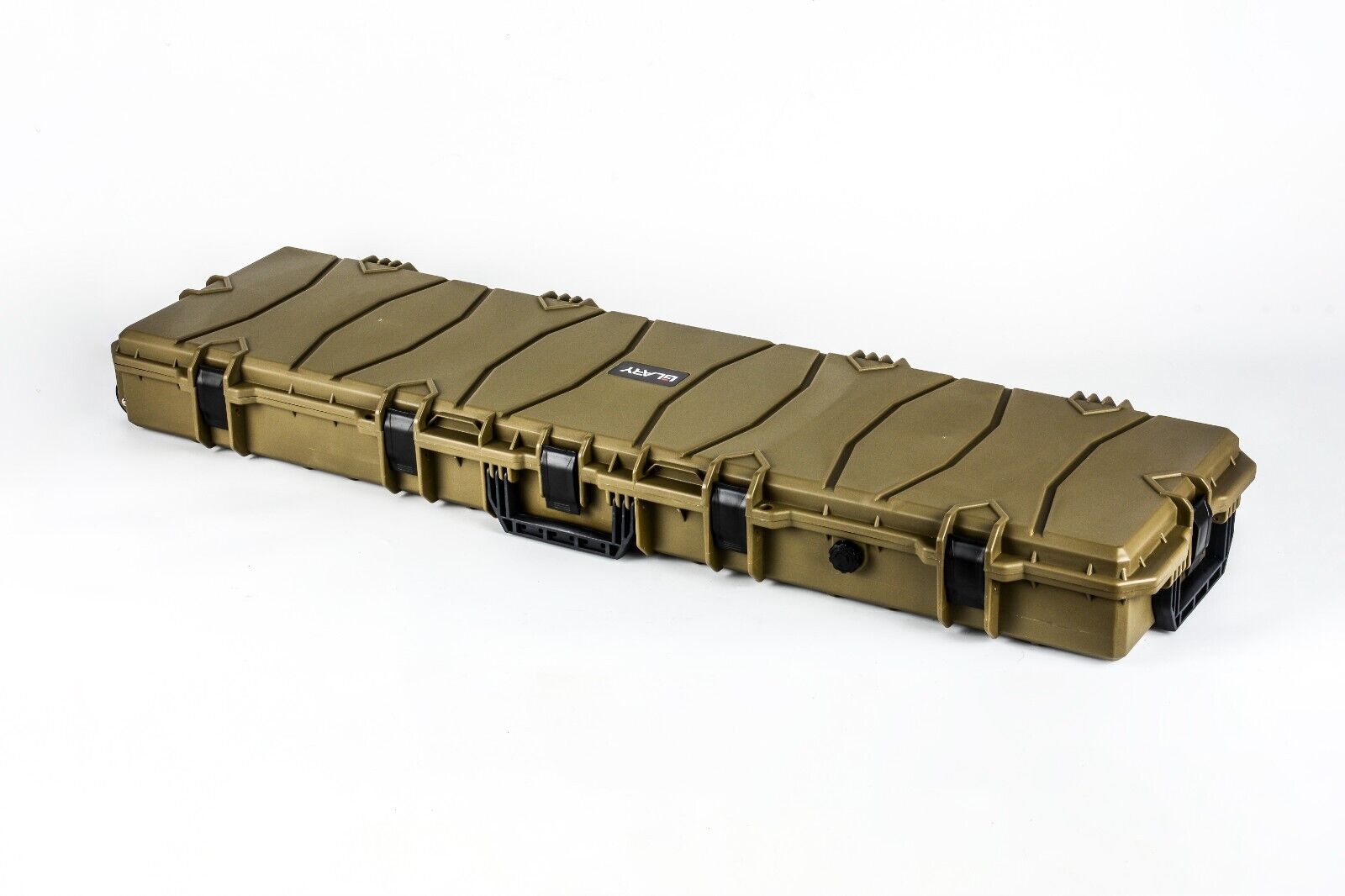 Hard Gun Case Extra Large Wheeled Hard Case (Wave Foam); Olive green
