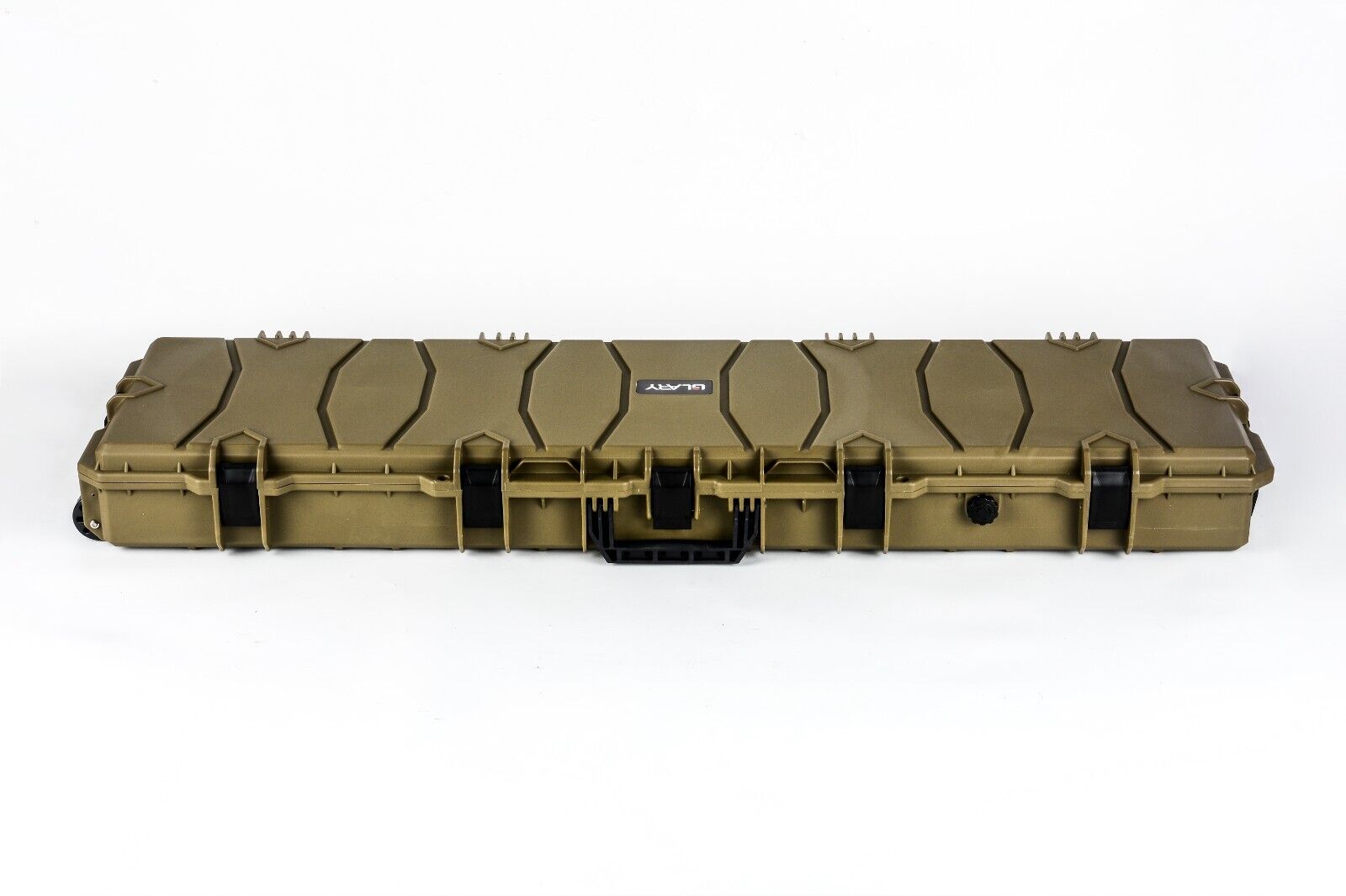 Hard Gun Case Extra Large Wheeled Hard Case (Wave Foam); Olive green shade