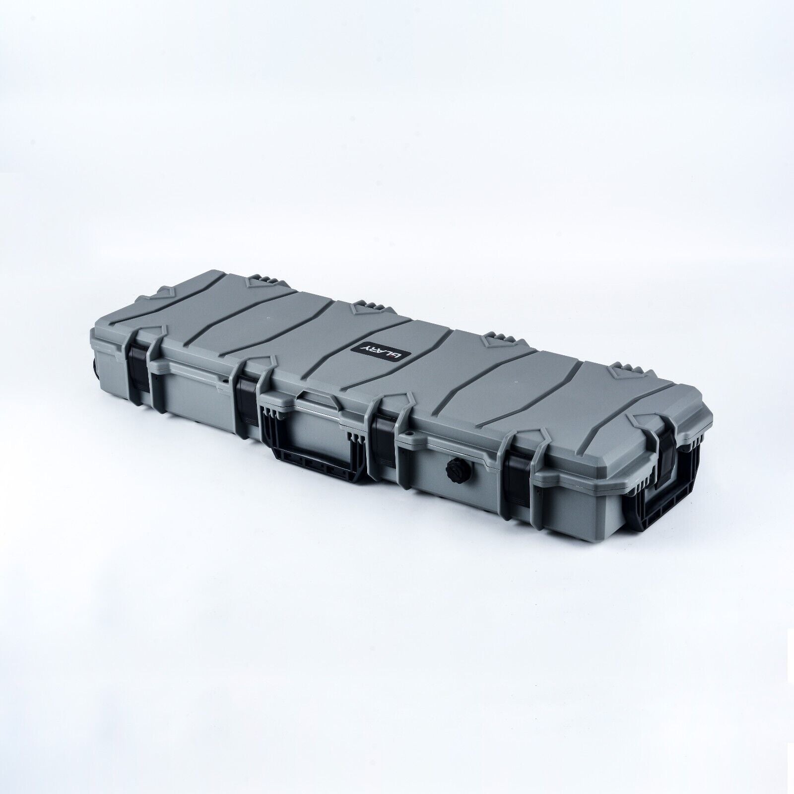 Large Wheeled Airsoft Rifle Hard Gun Case - Grey (Wave and pick and pluck)