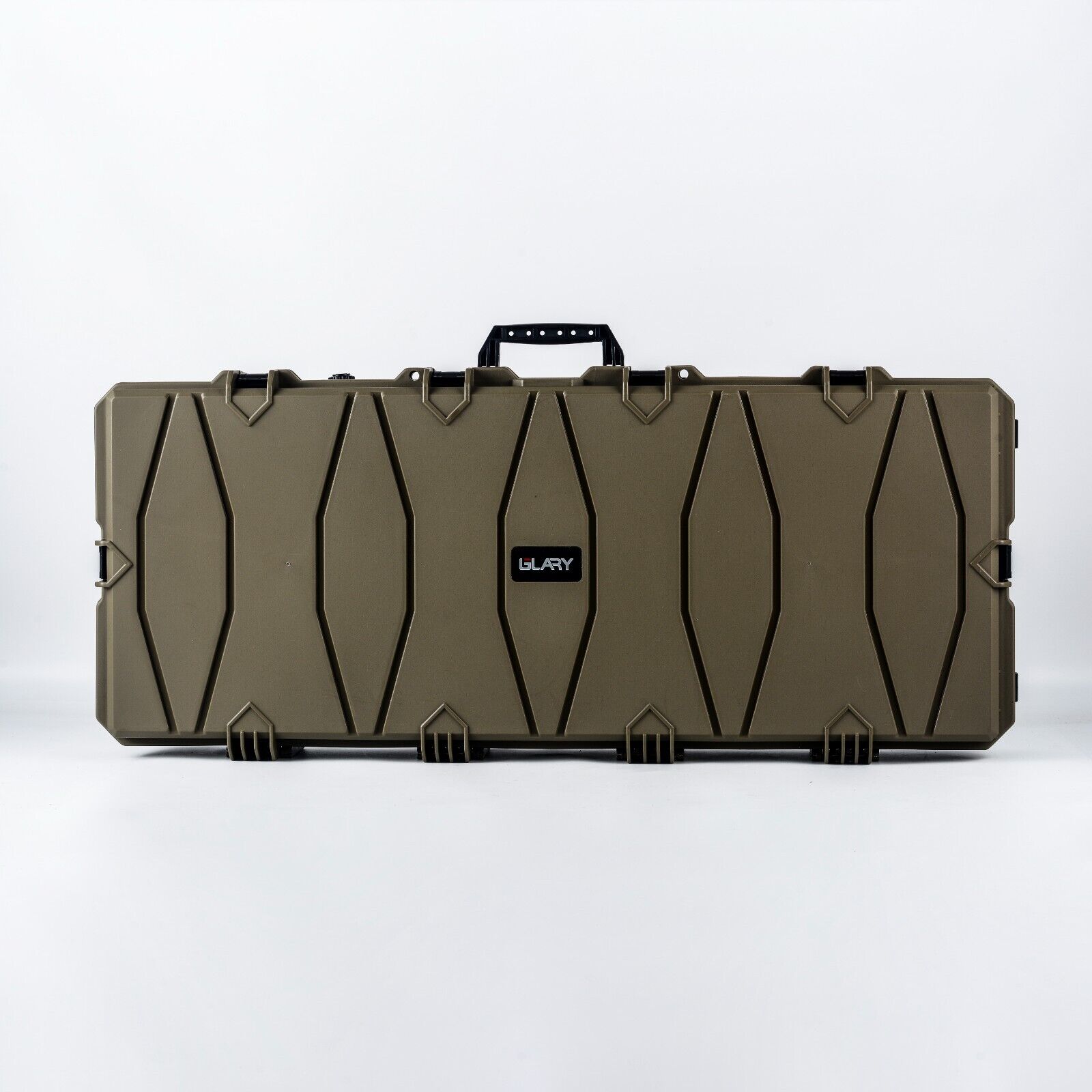 Double Rifle Case Egg Foamed Lined Hard Durable Gun Case Airline Approved Green