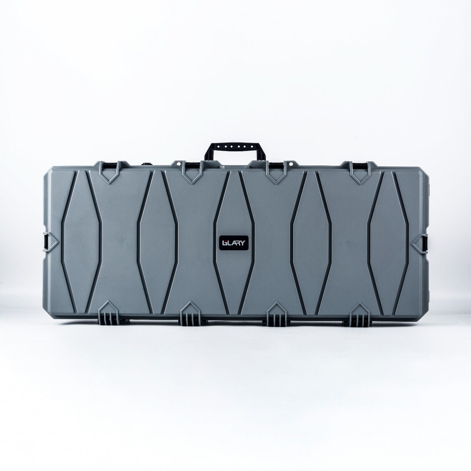 Double Rifle Case Egg Foamed Lined Hard Durable Gun Case Airline Approved GREY