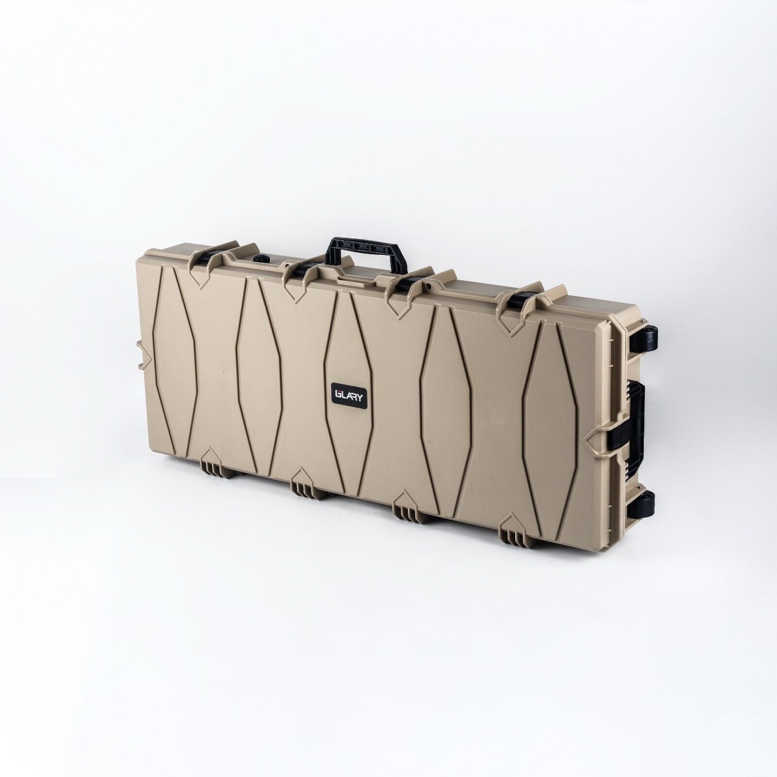 Double Rifle Case Egg Foamed Lined Hard Durable Gun Case Airline Approved Tan