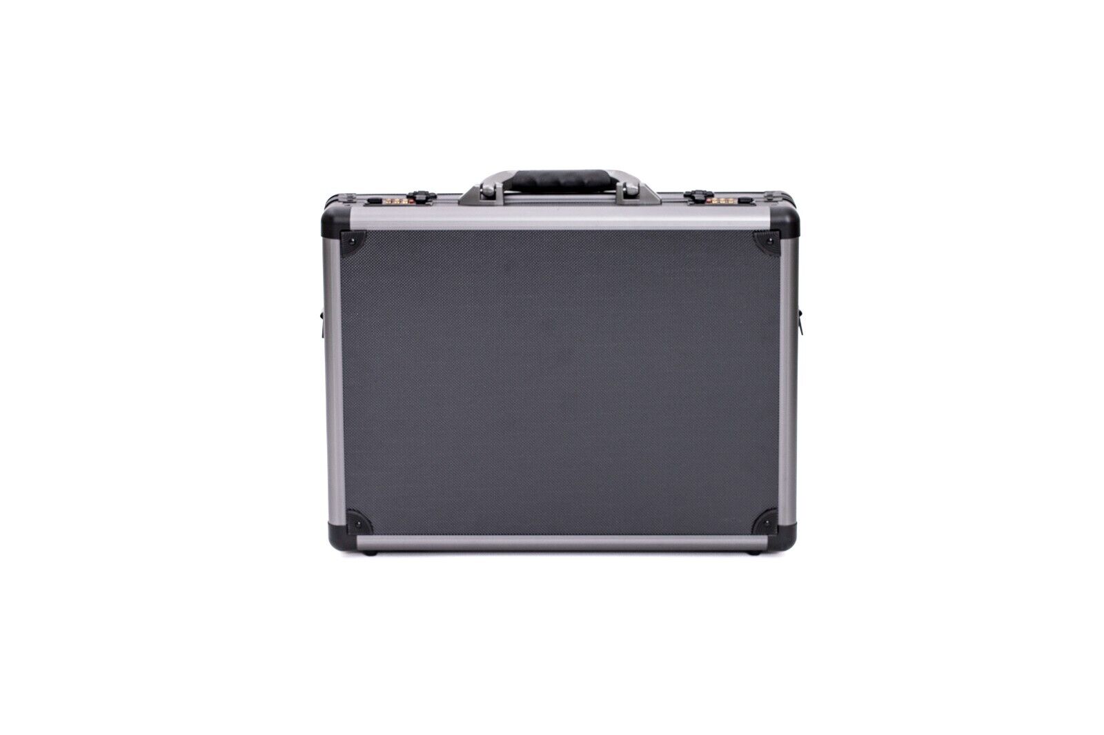 Pro Aluminium Executive Laptop Padded Briefcase Attache Case Black