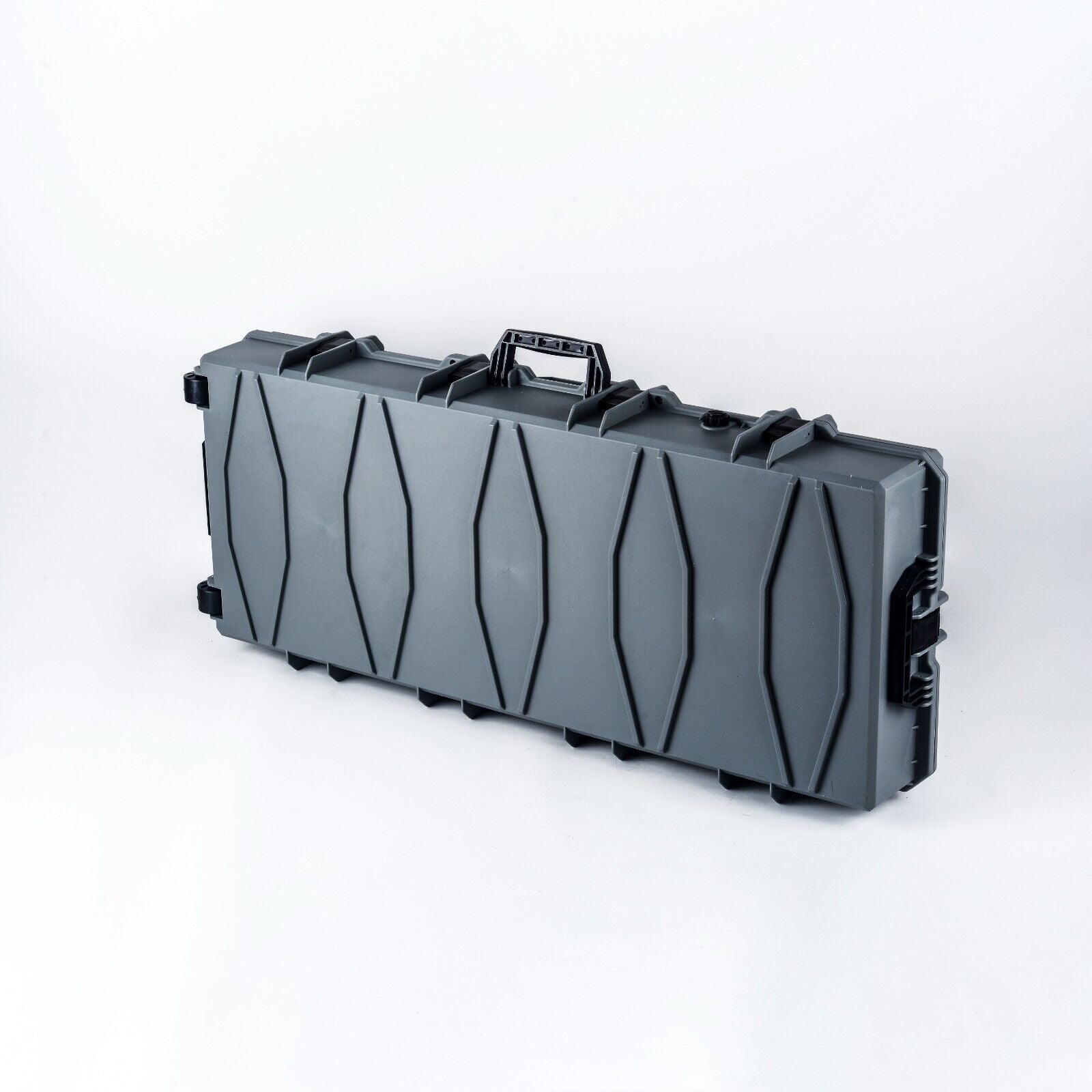 Double Rifle Case Egg Foamed Lined Hard Durable Gun Case Airline Approved GREY