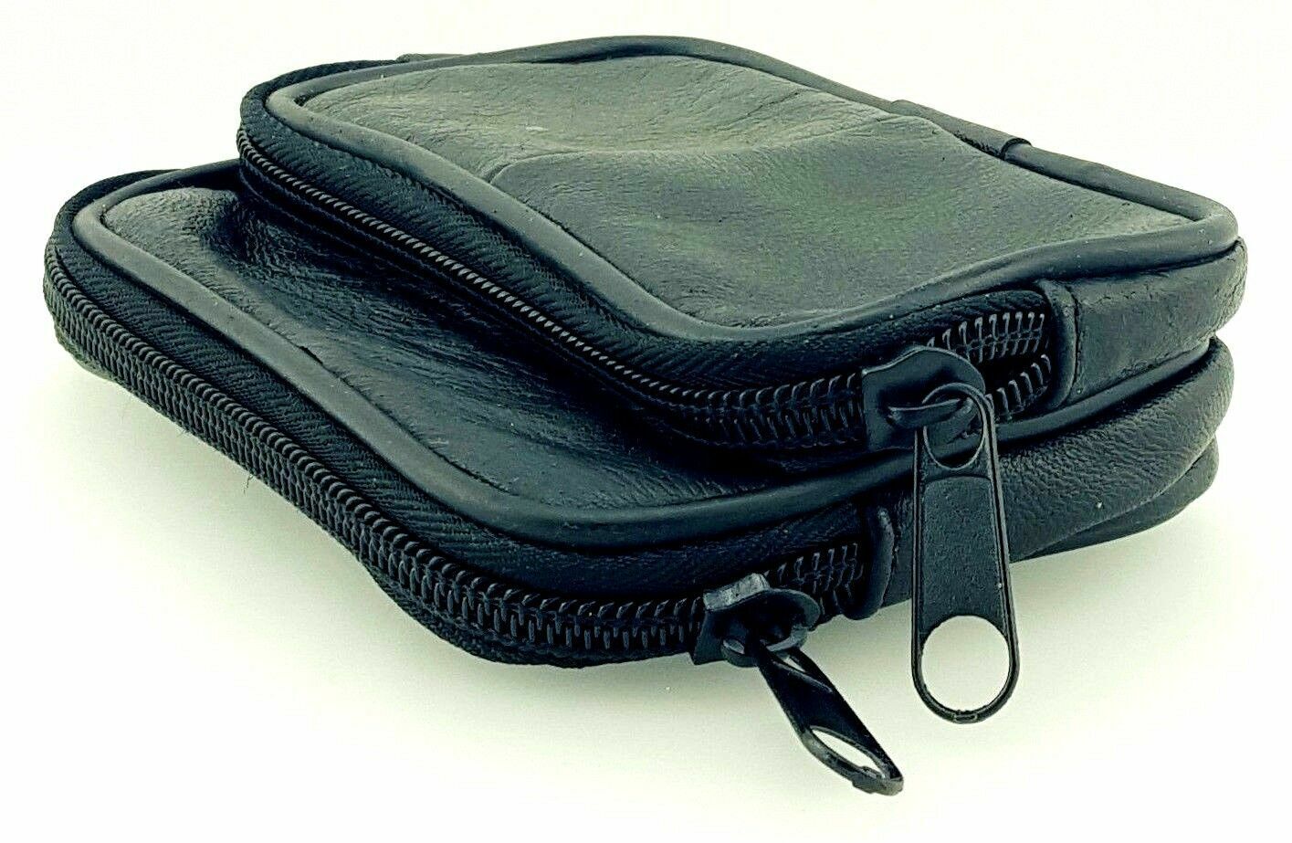 LEATHER COIN POUCH PURSE WALLET POUCH WITH BELT LOOP AR