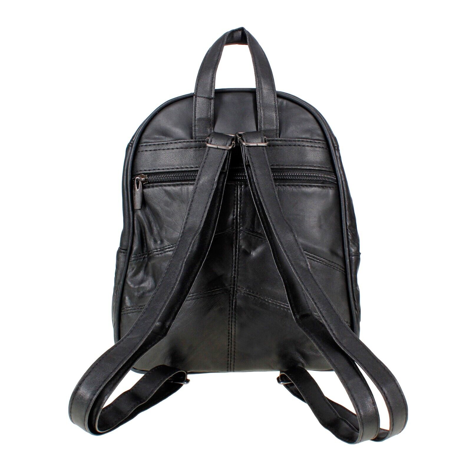 Ladies Real Genuine Soft Nappa Leather Backpack with Security Pocket