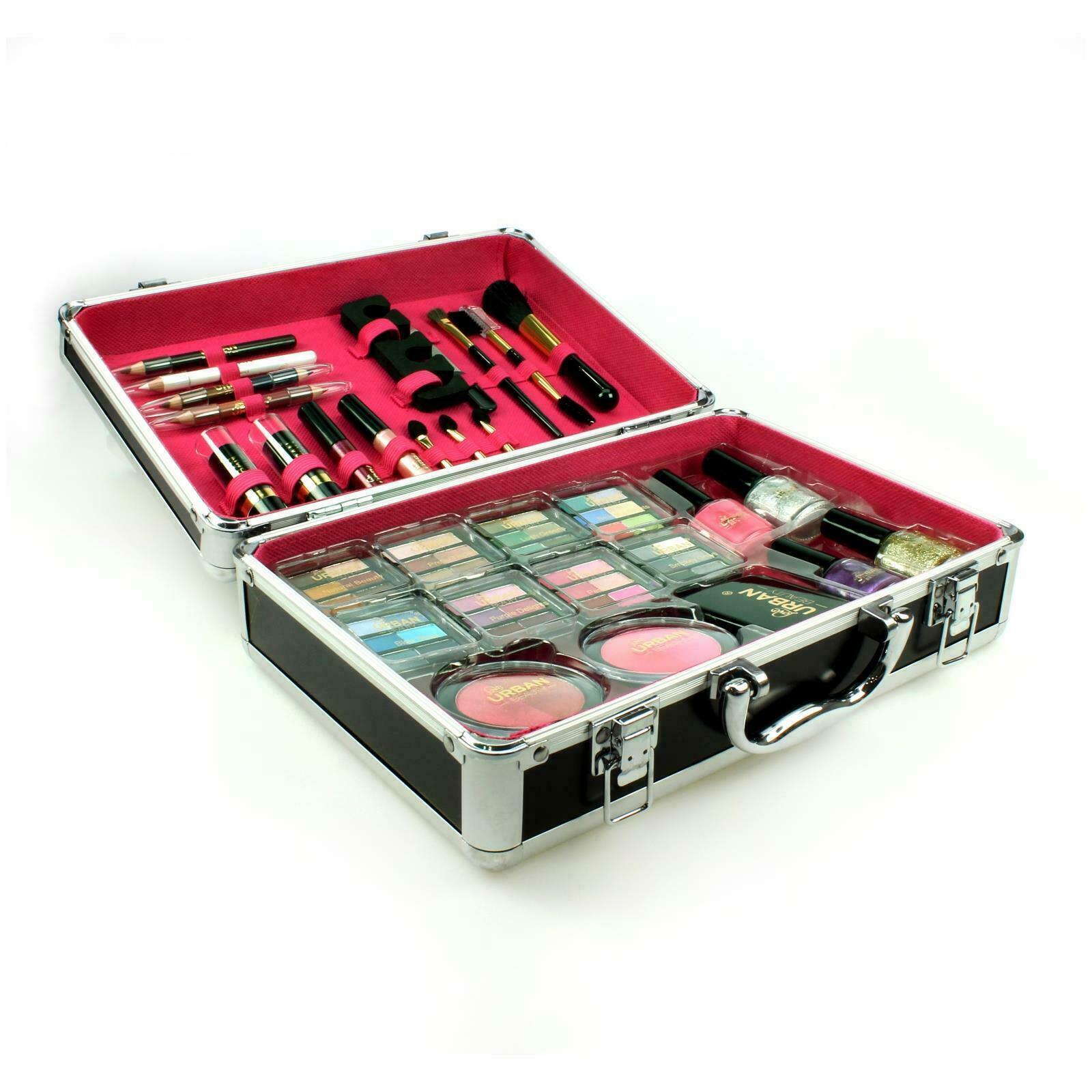VANITY CASE BEAUTY COSMETIC SET GIFT TRAVEL MAKE UP CARRY BOX XMAS EYE SHADOW AR