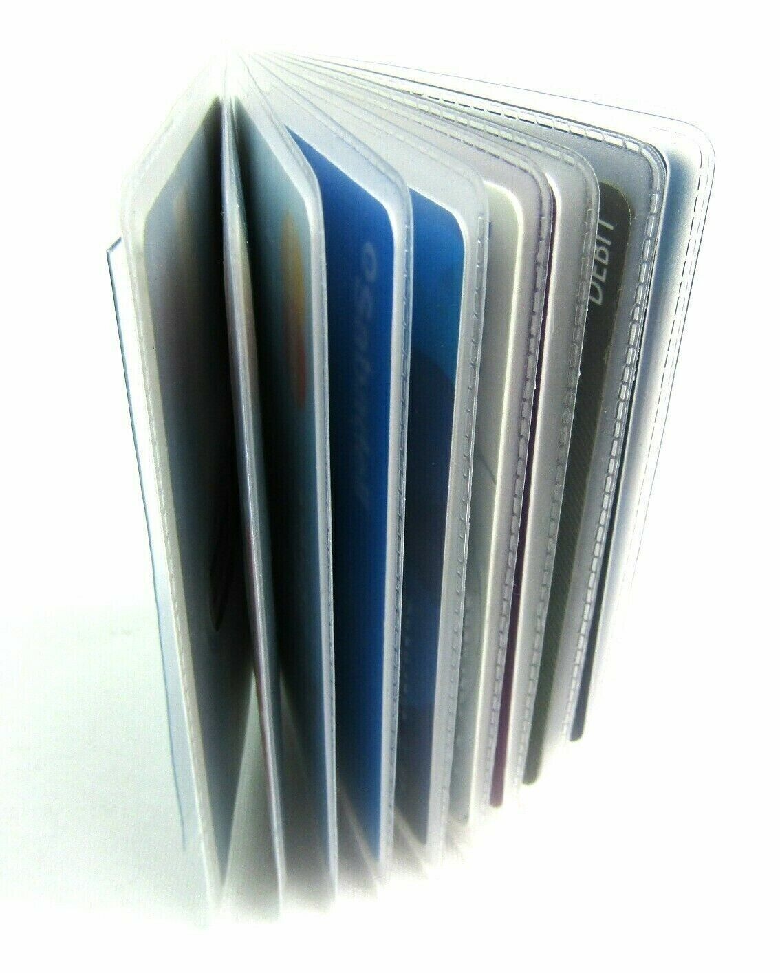 New Replacement Credit Card Holder Plastic Sleeves Inserts Wallet Portrait