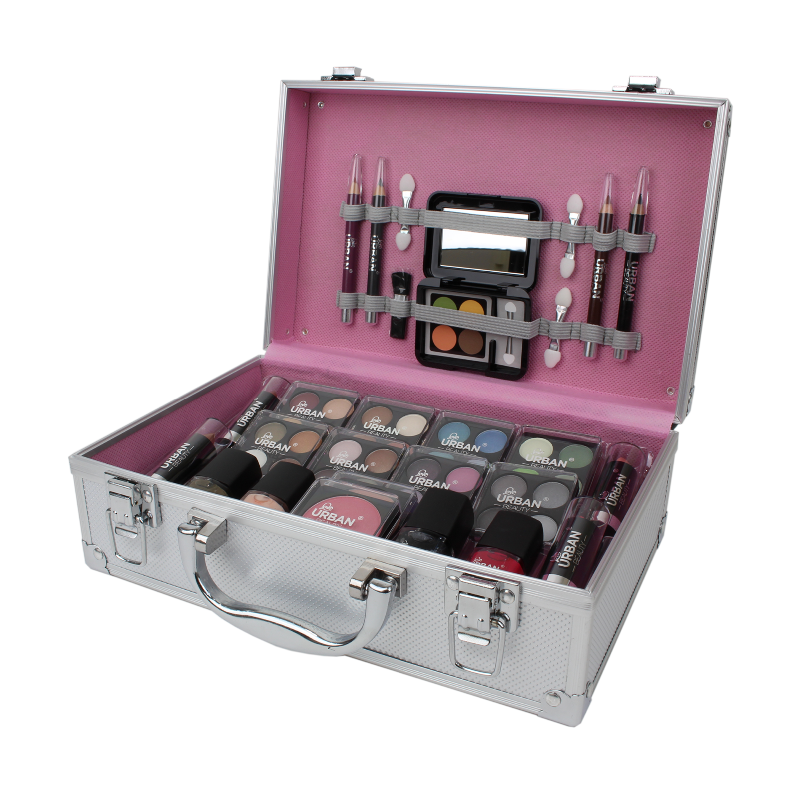 Vanity Case Beauty Cosmetic Set Travel Make Up Box Train Holder Storage 58 Piece