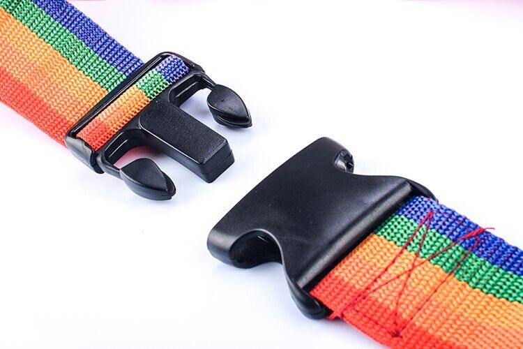 2 x Travel Set Luggage Bag Strap Suitcase Luggage Address Tag Combination Lock B