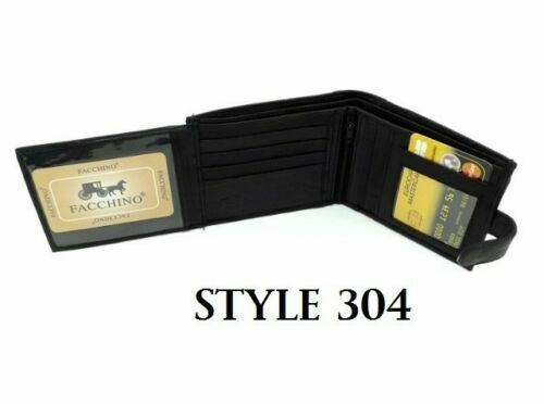 WHOLESALE Mens Boys Genuine  Real Leather Wallets Black JOB LOT