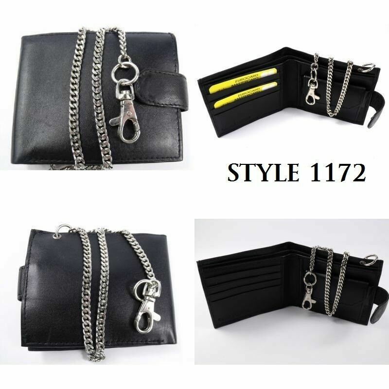WHOLESALE Mens Boys Genuine  Real Leather Wallets Black JOB LOT