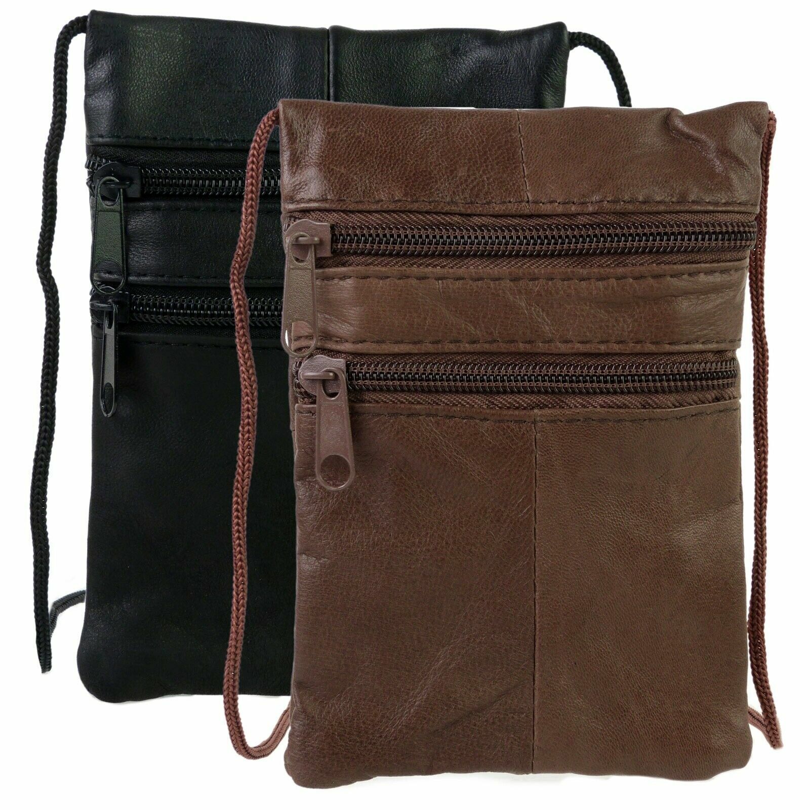Leather Shoulder Mini Small Neck Purse Cross Body Tote Travel Satchel Bag