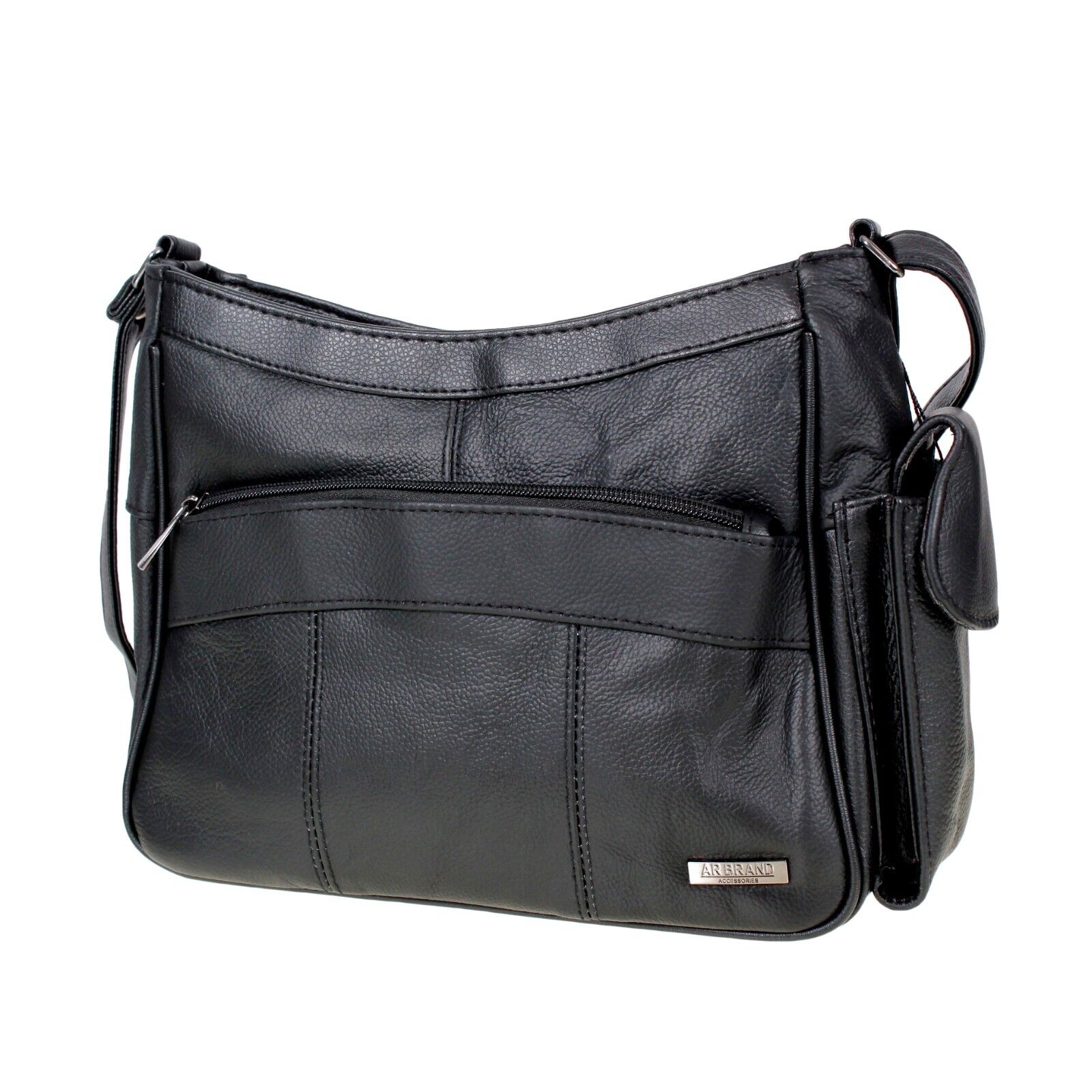 LADIES LEATHER HANDBAG ORGANISER SHOULDER BAG SATCHEL COWHIDE