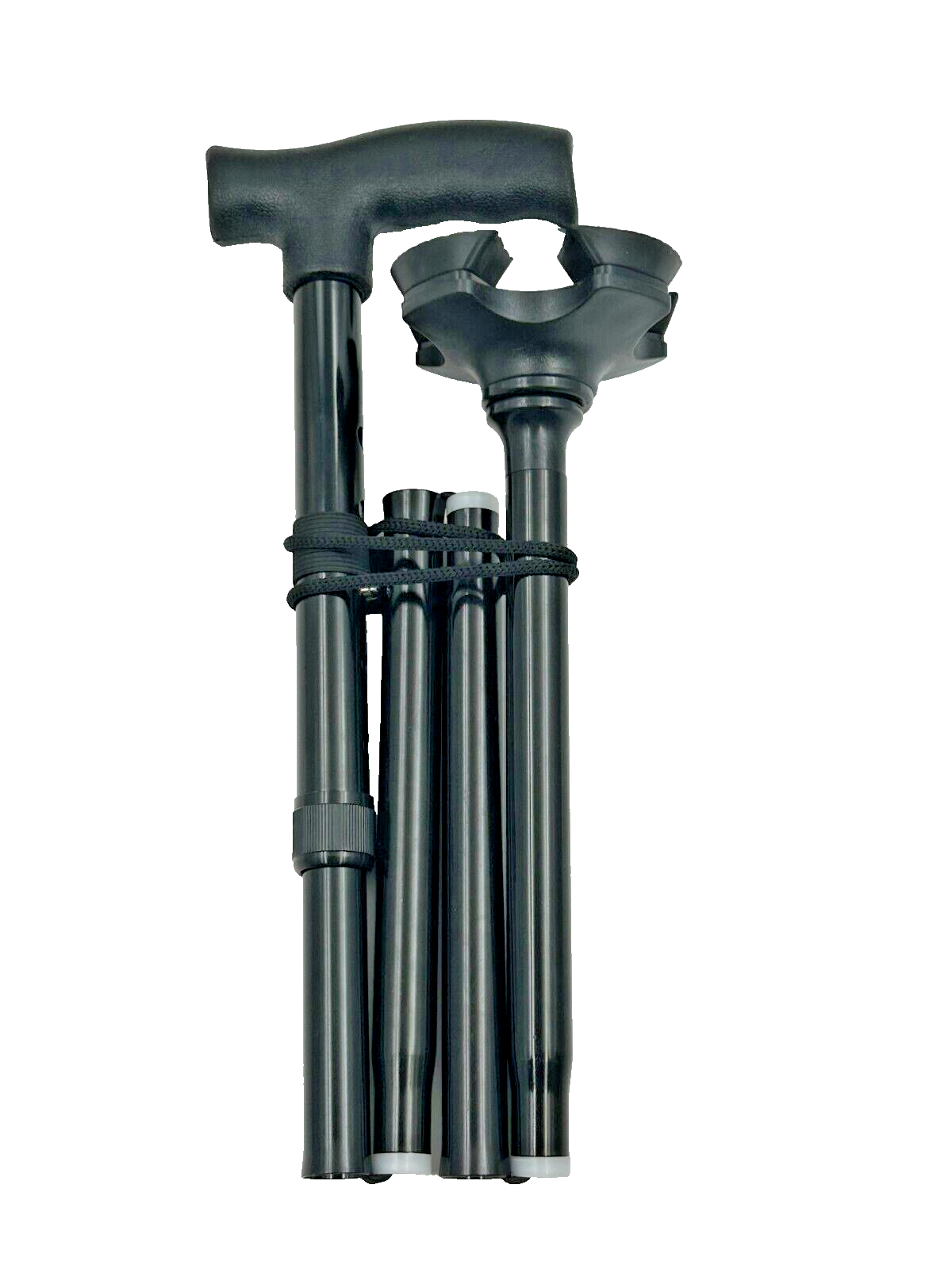 Walking stick, portable, four-legged crutch, strong stable
