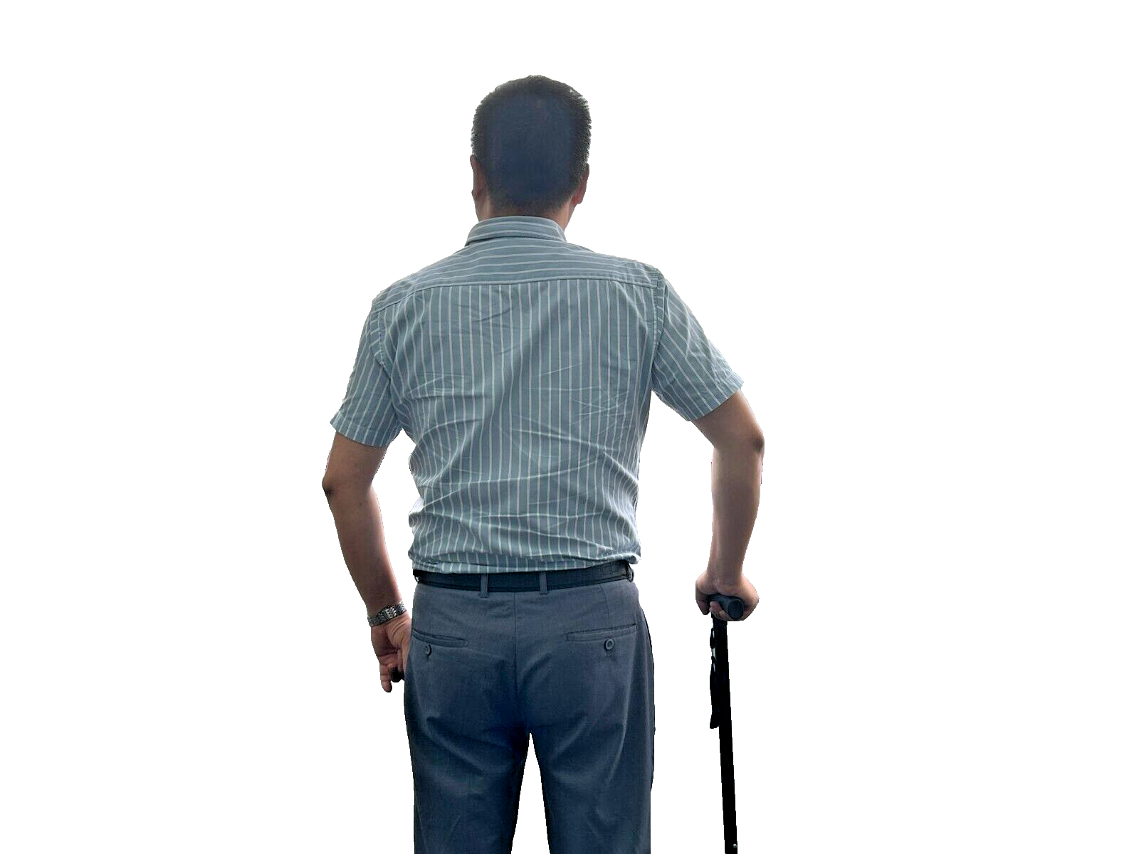 Walking stick, portable, four-legged crutch, strong stable