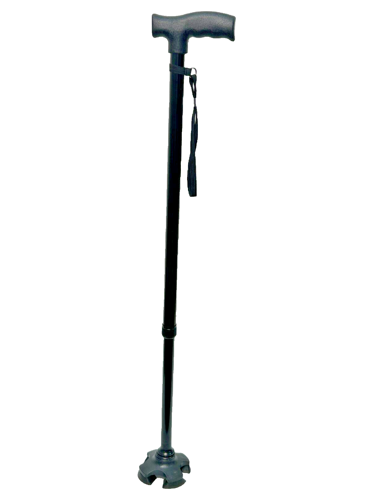 EXTENDABLE Walking stick, portable, four-legged crutch, strong stable UK