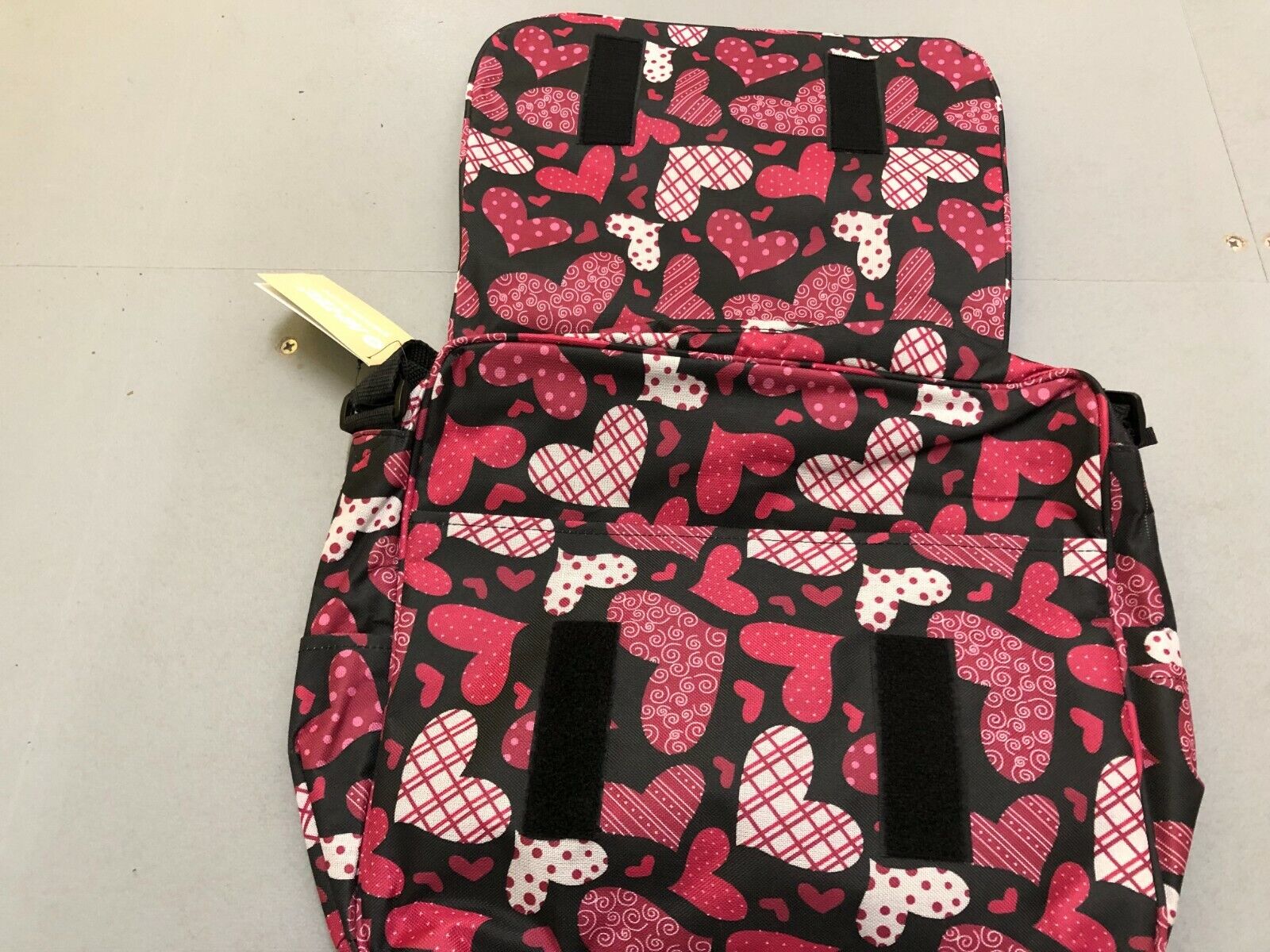 Love Hearts Messenger Bag Womens Girls College Laptop School Travel Shoulder