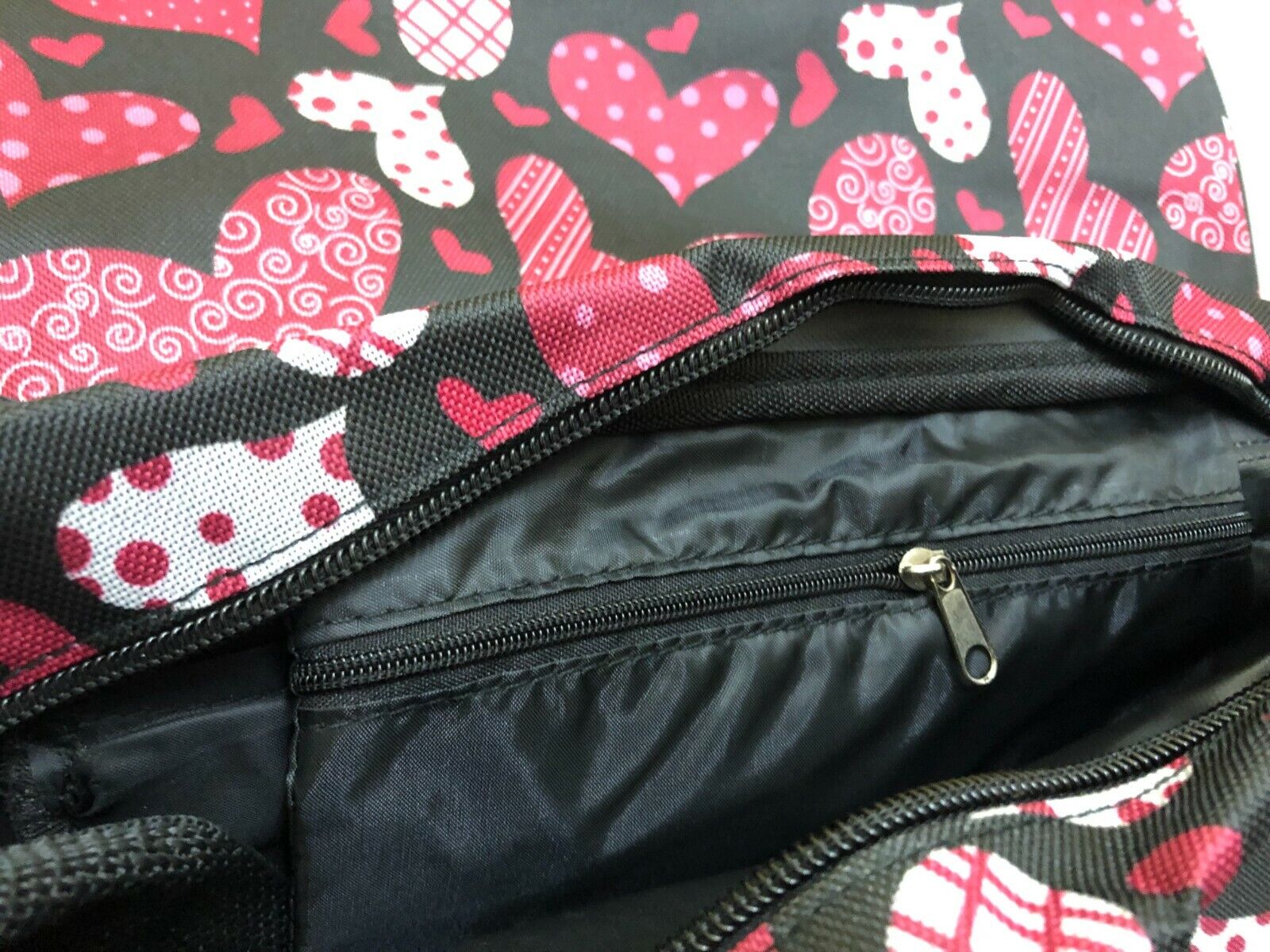 Love Hearts Messenger Bag Womens Girls College Laptop School Travel Shoulder