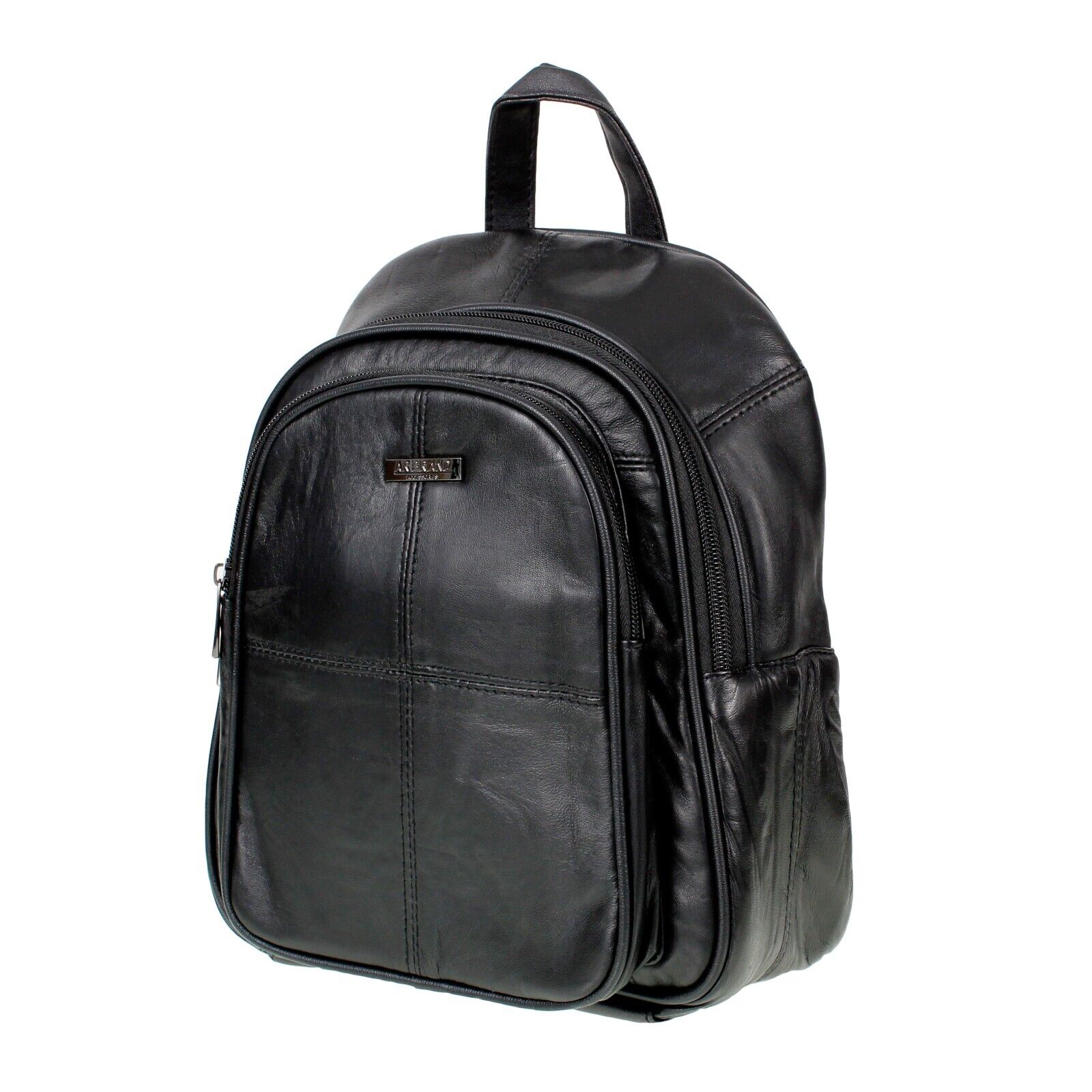 Ladies Real Genuine Soft Nappa Leather Backpack with Security Pocket MARKS