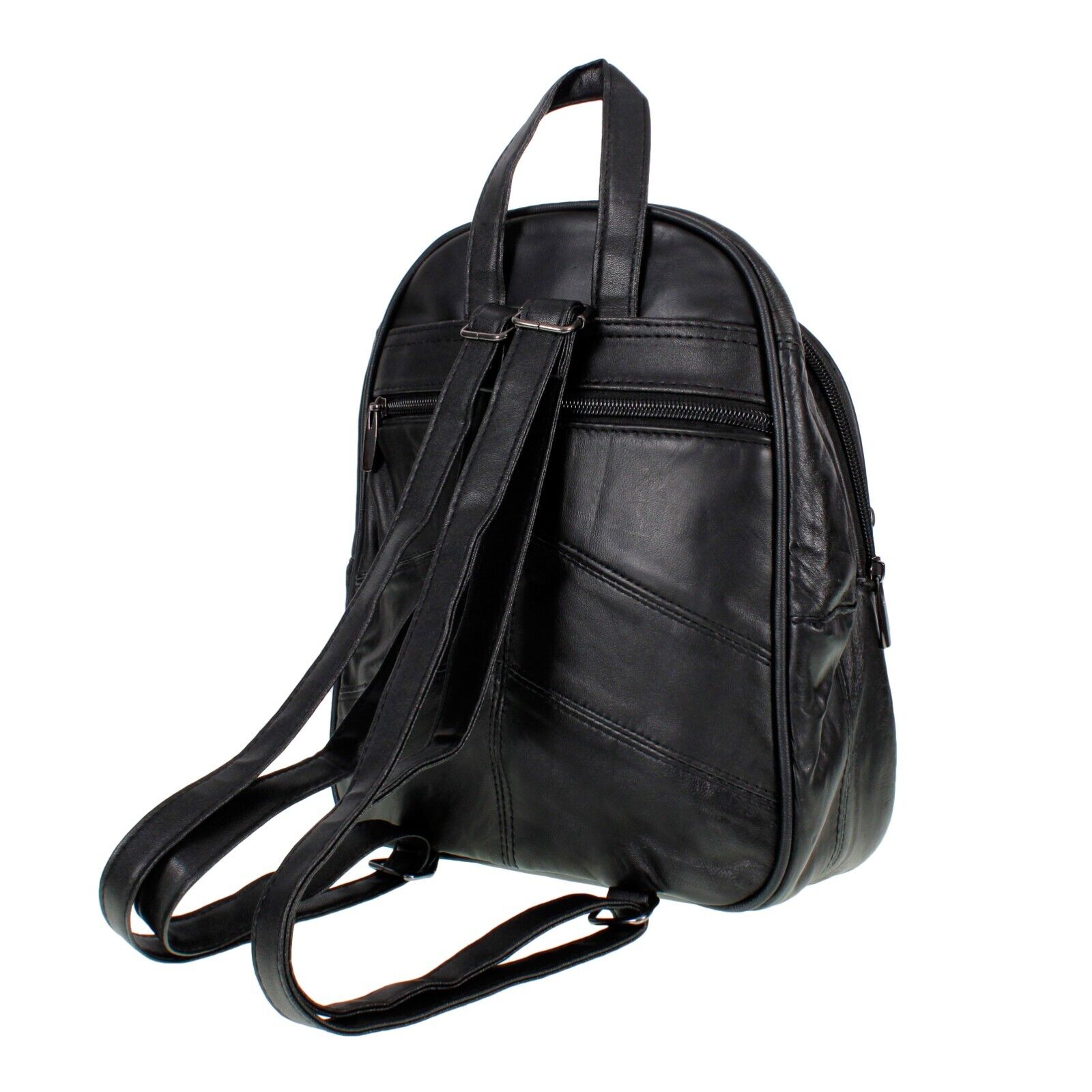 Ladies Real Genuine Soft Nappa Leather Backpack with Security Pocket MARKS