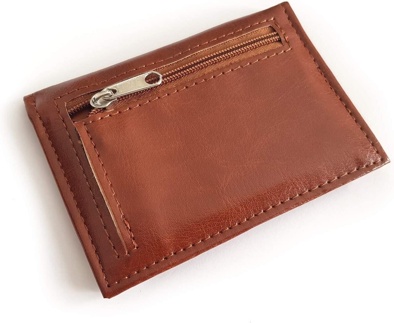 Faux Leather Bus Rail Pass Travel Card Credit ID Oyster Holder Coin Purse Zipped