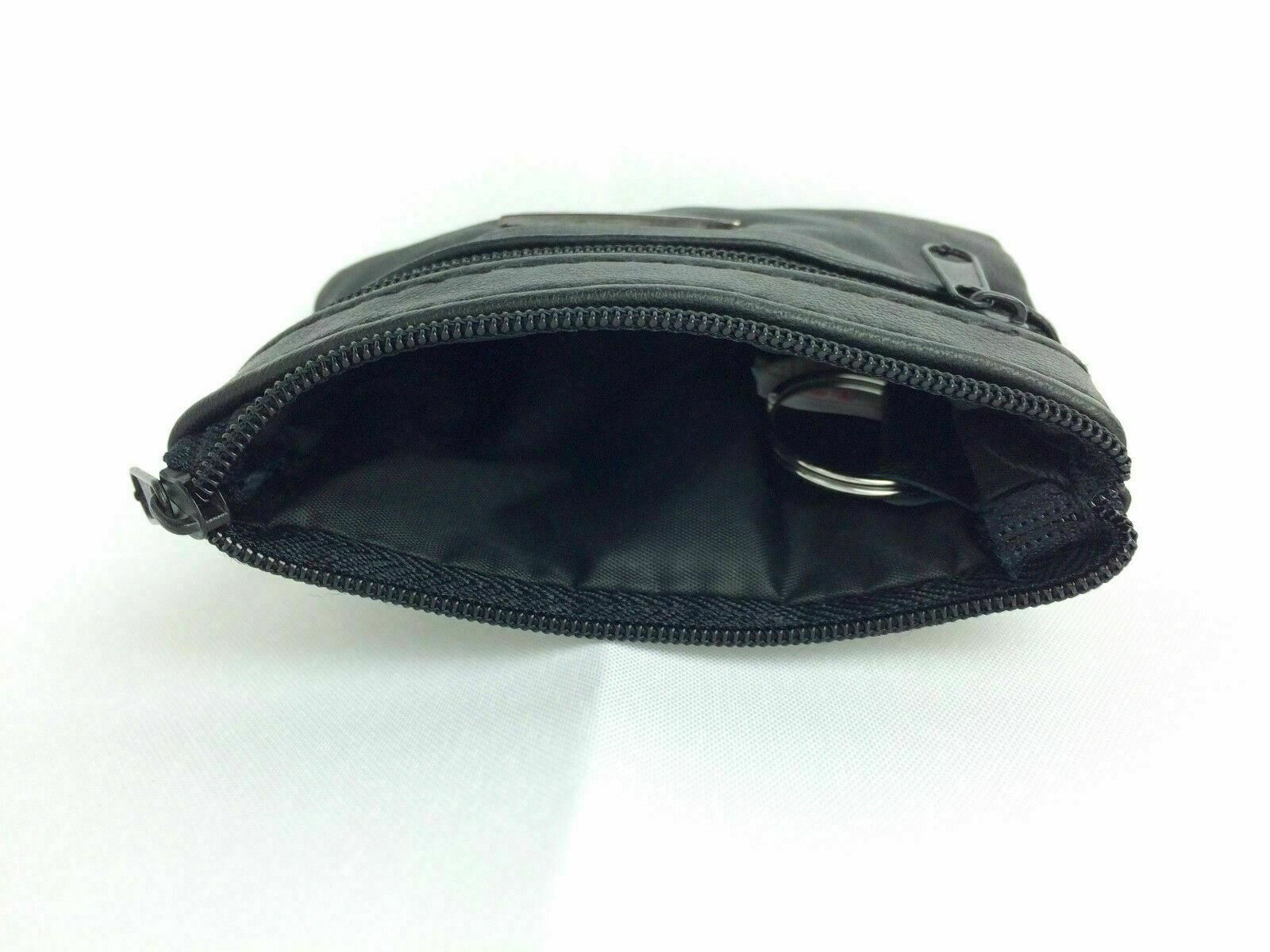 LADIES MENS BOYS GIRLS SOFT LEATHER BLACK ZIPPED COIN CHANGE NOTES WALLET PURSE