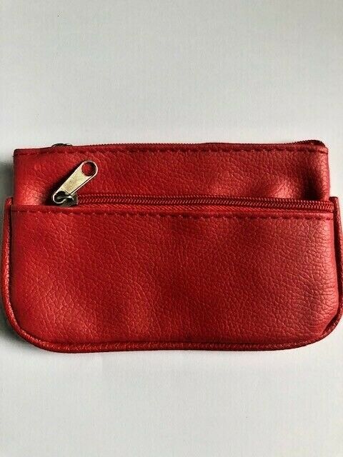 Leather Small Coin Card Key Ring Wallet Pouch Purse