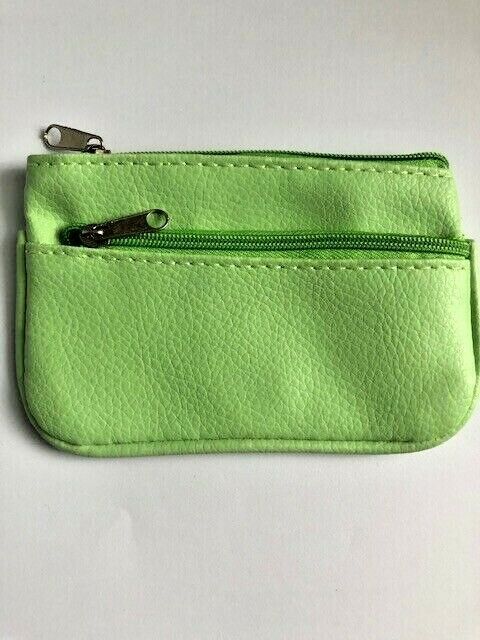 Leather Small Coin Card Key Ring Wallet Pouch Purse
