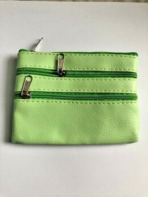 Leather Small Coin Card Key Ring Wallet Pouch Purse