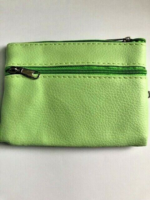 Leather Small Coin Card Key Ring Wallet Pouch Purse