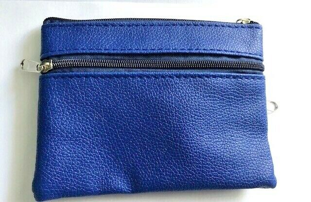 Leather Small Coin Card Key Ring Wallet Pouch Purse