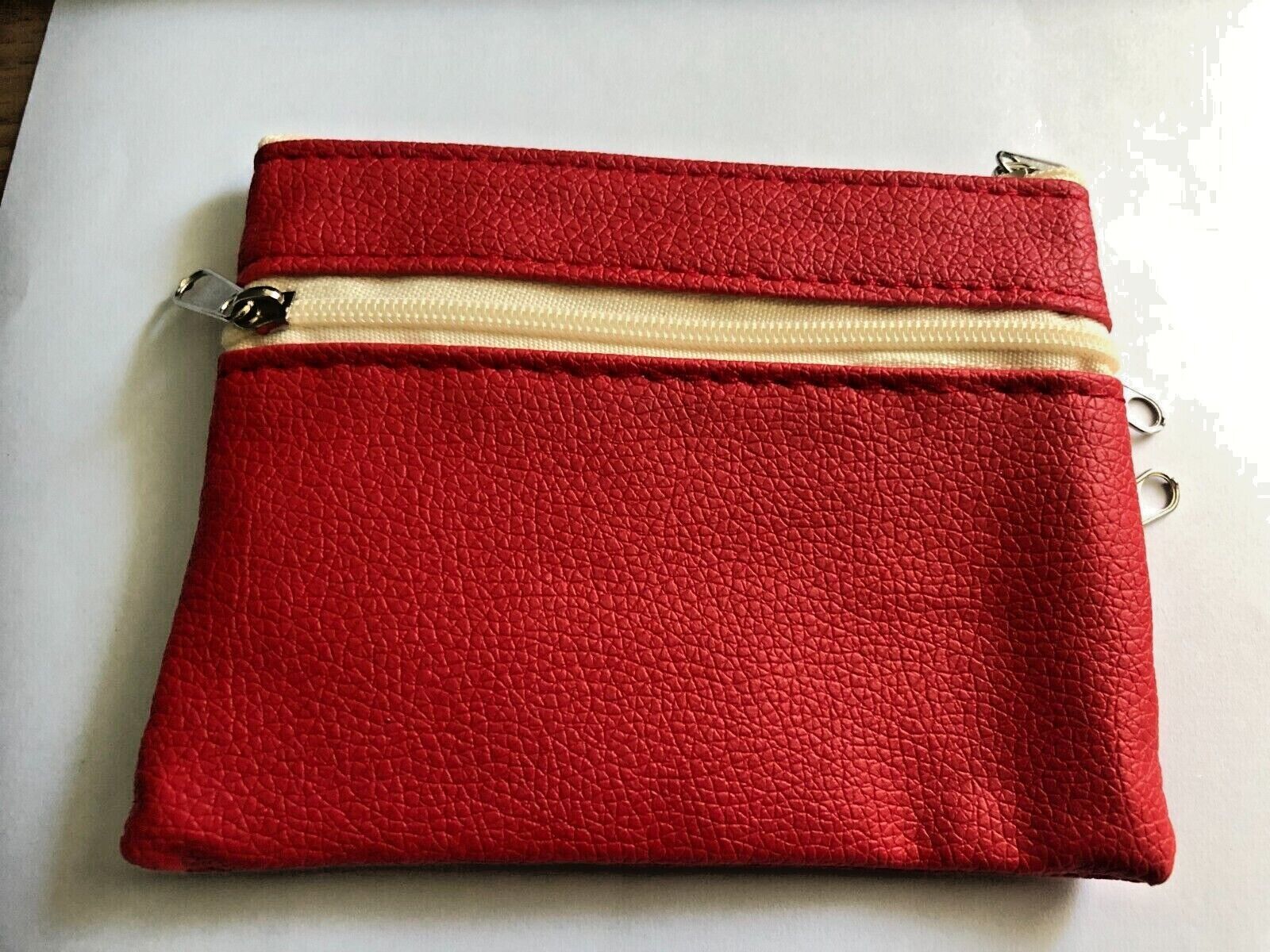 Leather Small Coin Card Key Ring Wallet Pouch Purse