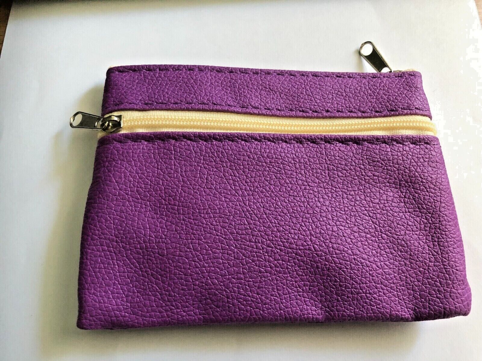 Leather Small Coin Card Key Ring Wallet Pouch Purse