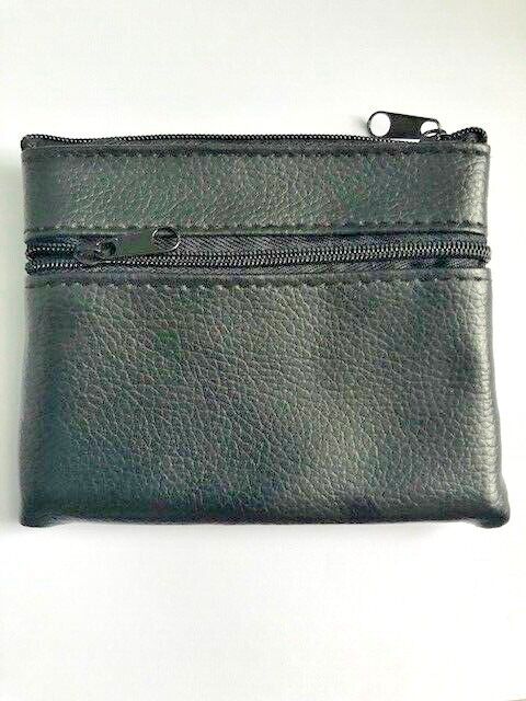 Leather Small Coin Card Key Ring Wallet Pouch Purse