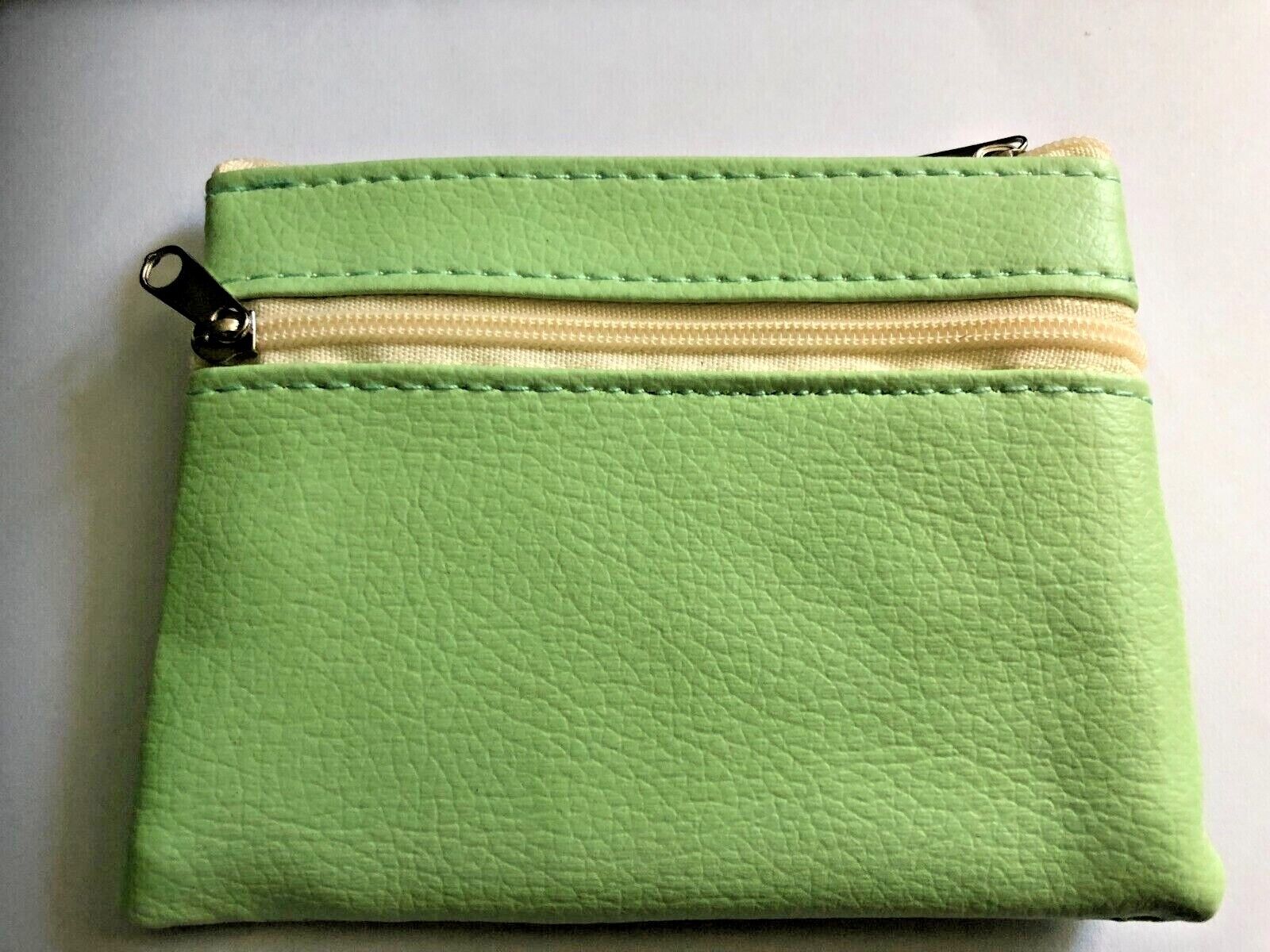 Leather Small Coin Card Key Ring Wallet Pouch Purse