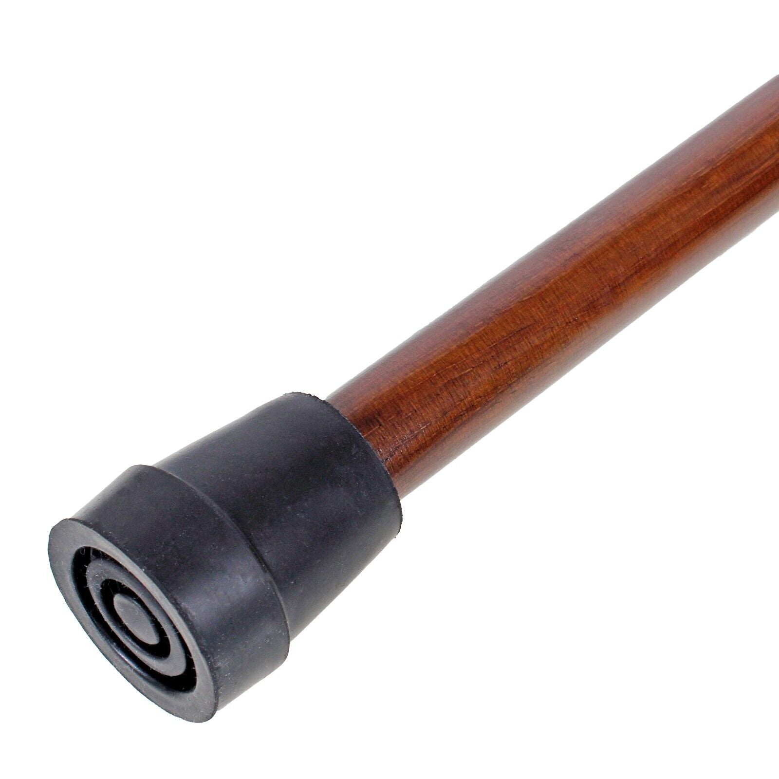 Gents Wooden Derby Cane: Elegant Dark & Light Brown Wood Stain Walking Stick
