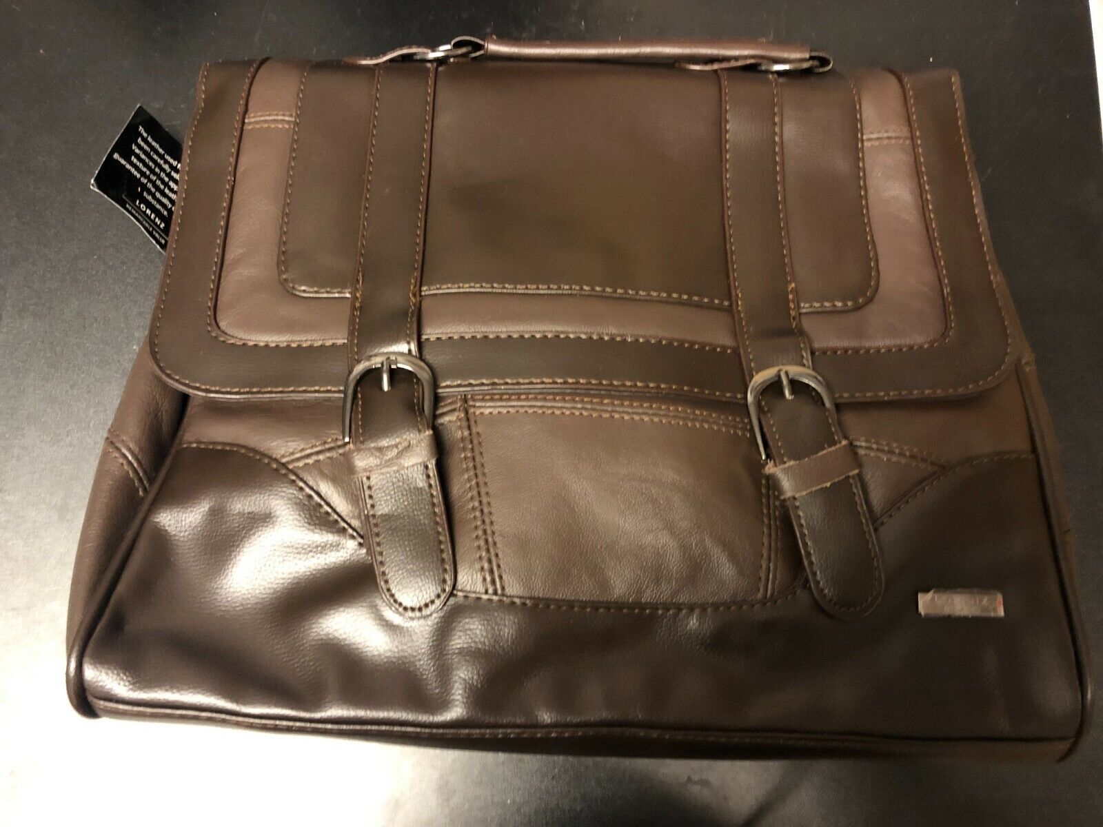 Mens Real Leather Cow Hide Messenger Briefcase Work Office Shoulder Bag Satchel
