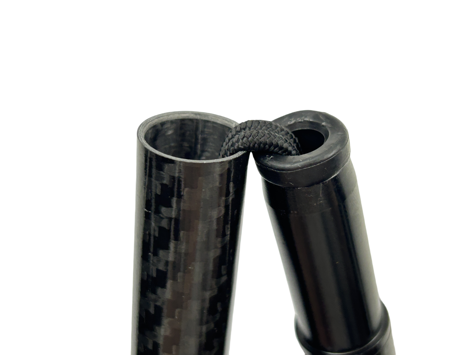 Carbon Fibre 4-Part Folding Adjustable Walking Stick Cane Mens Ladies