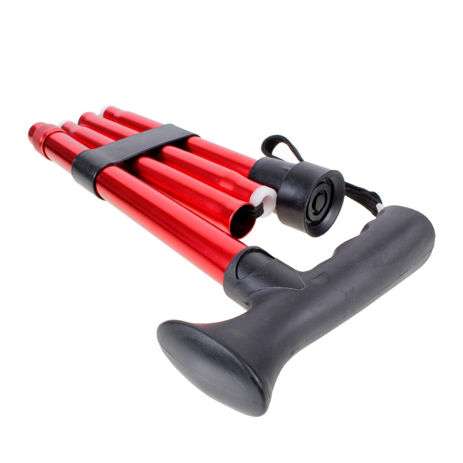 Folding Adjustable Aluminium Metallic Compact Walking Stick Cane