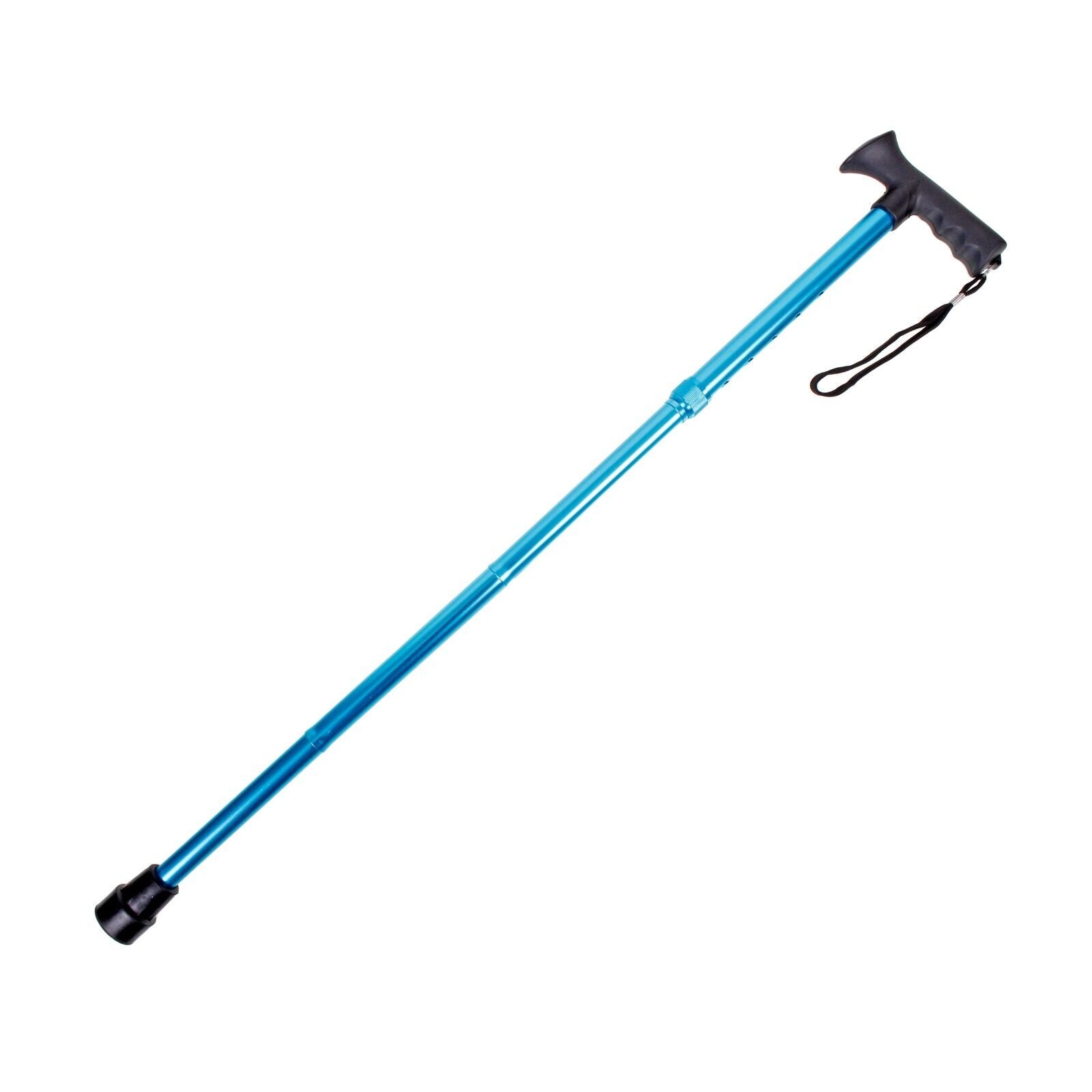 Folding Adjustable Aluminium Metallic Compact Walking Stick Cane