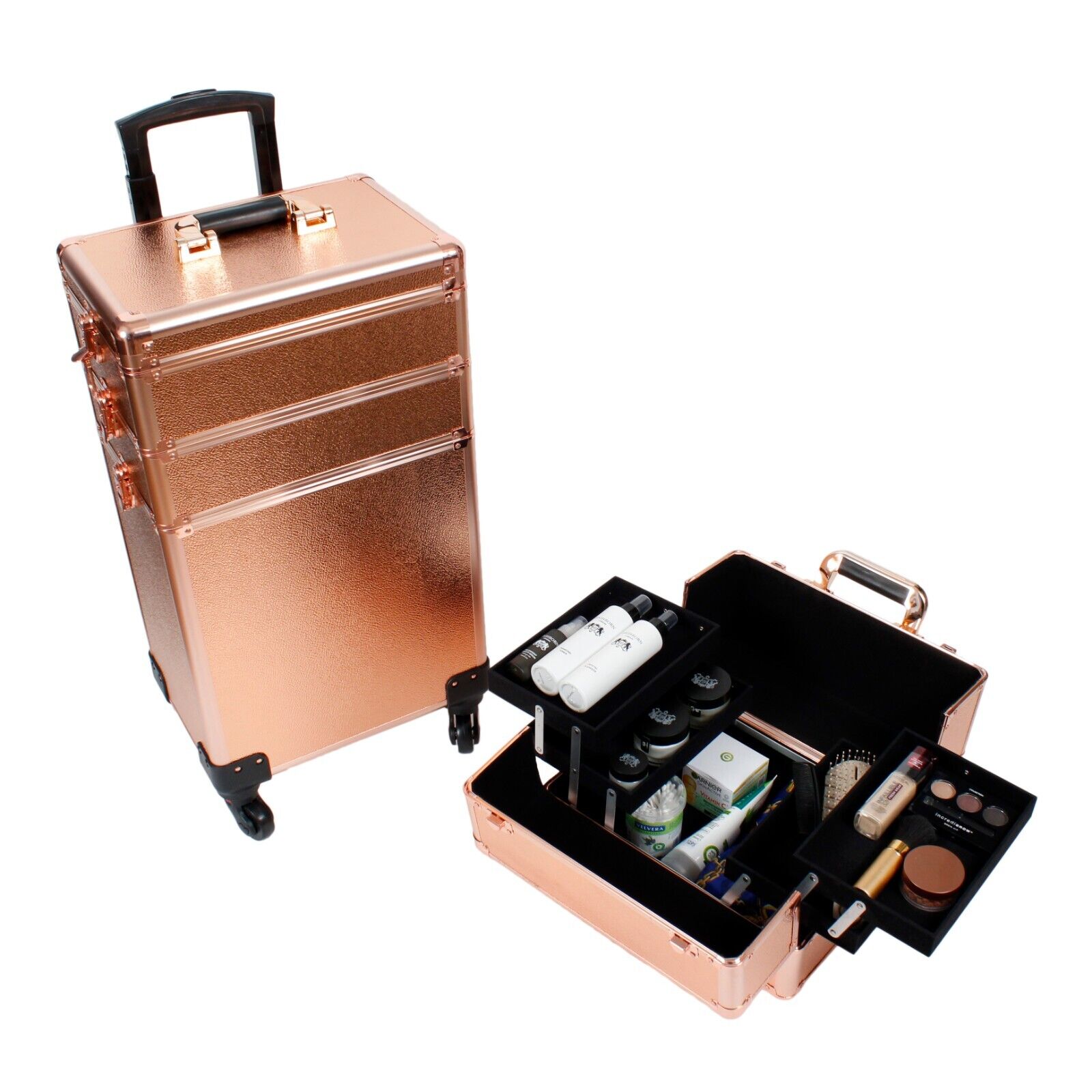Mobile Makeup Trolley Nail Technician Organizer Hairdressing Beauty Cases UK