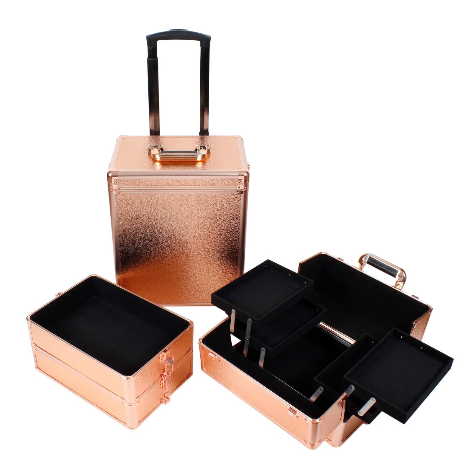 Mobile Makeup Trolley Nail Technician Organizer Hairdressing Beauty Cases UK