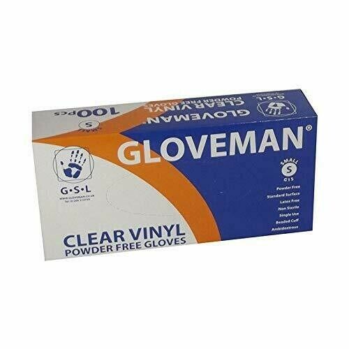 Disposable Clear Vinyl Powder & LATEX FREE Gloves Small-XL 100 200 1000