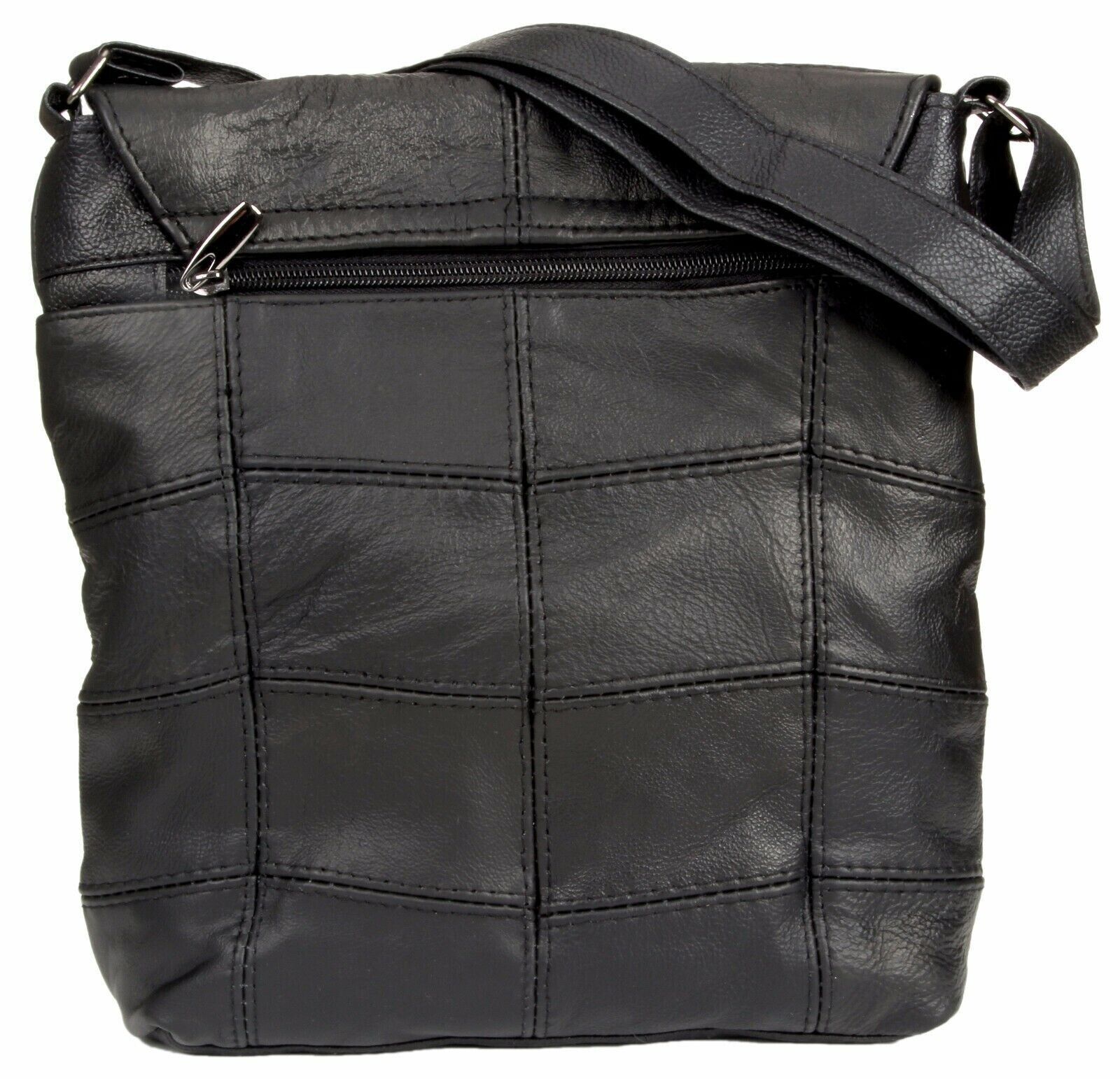 LADIES  Handbag SHOULDER BAG / CROSS BODY BAG BROWN Cowhide Real Leather
