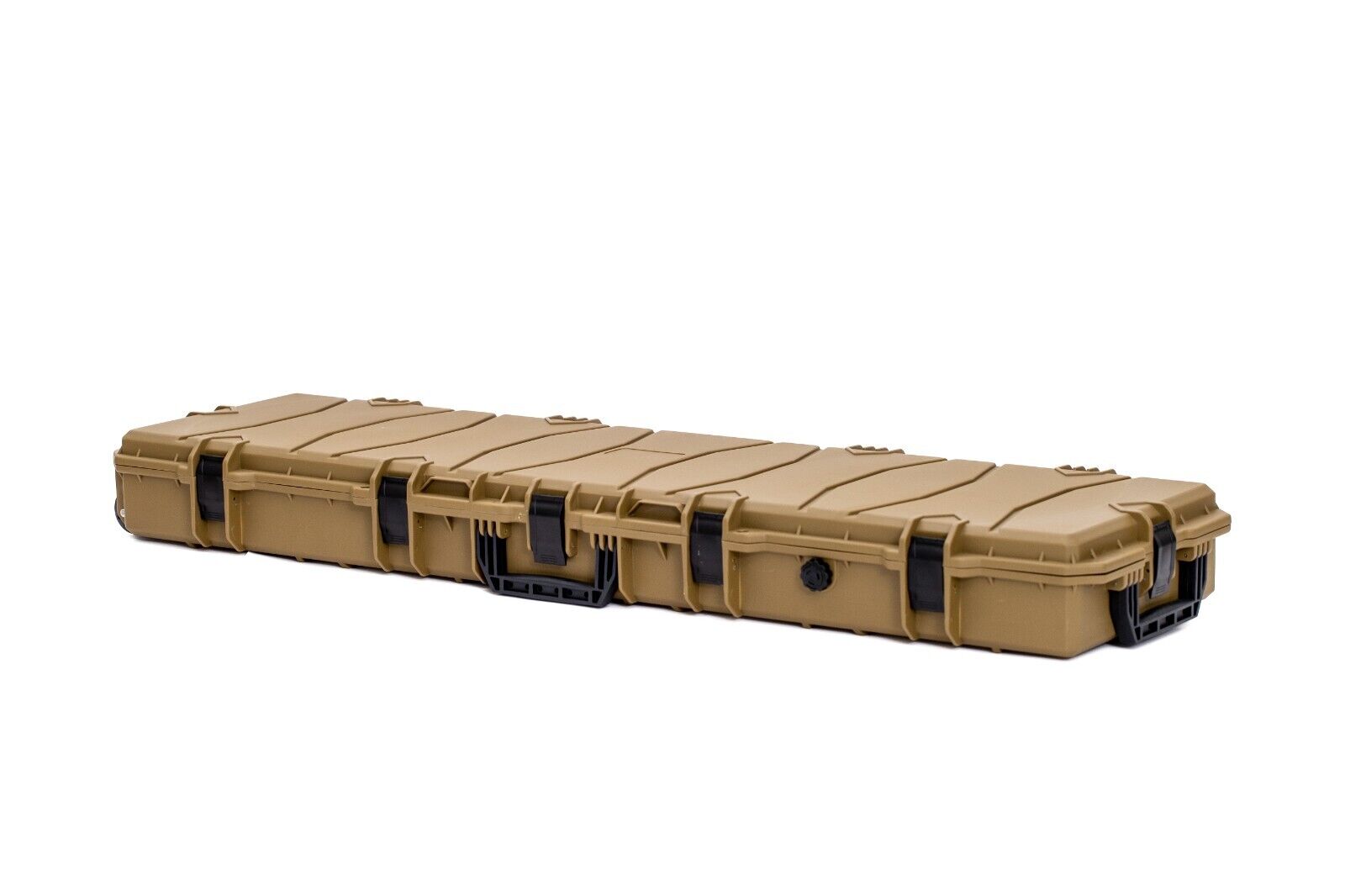 Hard Gun Case Extra Large Wheeled Hard Case (Wave Foam); Light Brown