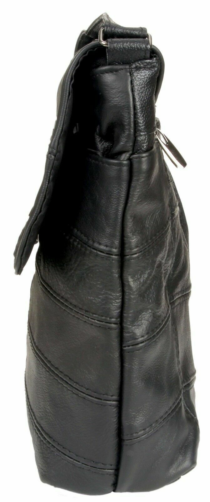 LADIES  Handbag SHOULDER BAG / CROSS BODY BAG BROWN Cowhide Real Leather