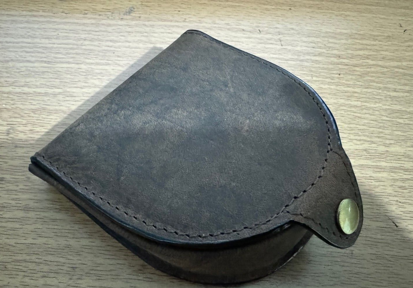 Tartan Cow Calf Leather Coin Leather Coin Pouch Tray Wallet Notes Purse Change