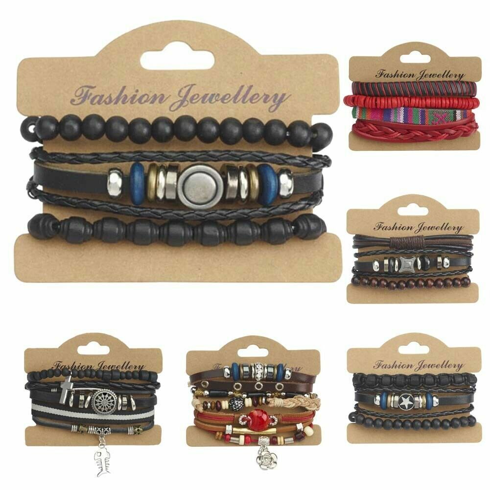 Hippy Bracelet Bundle Mixed Beads Studs Fashion Trendy UK SELLER