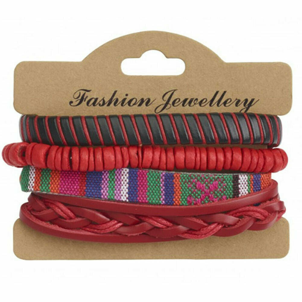 Hippy Bracelet Bundle Mixed Beads Studs Fashion Trendy UK SELLER